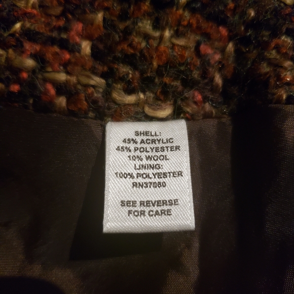 Cato Brown Acrylic Wool Polyester Skirt. Size 12. Office Work Business Fall GUC - Picture 6 of 7